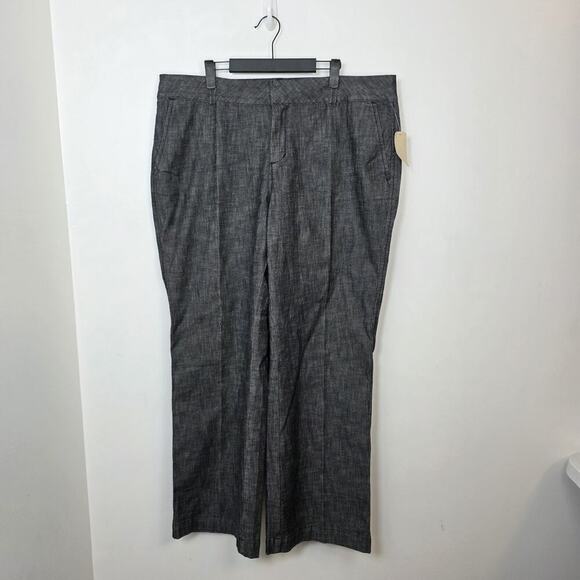 Coldwater Creek Pants - Coldwater Creek Grey Bootcut Classic‎ Going Out Front Pleat Trousers Size 18W